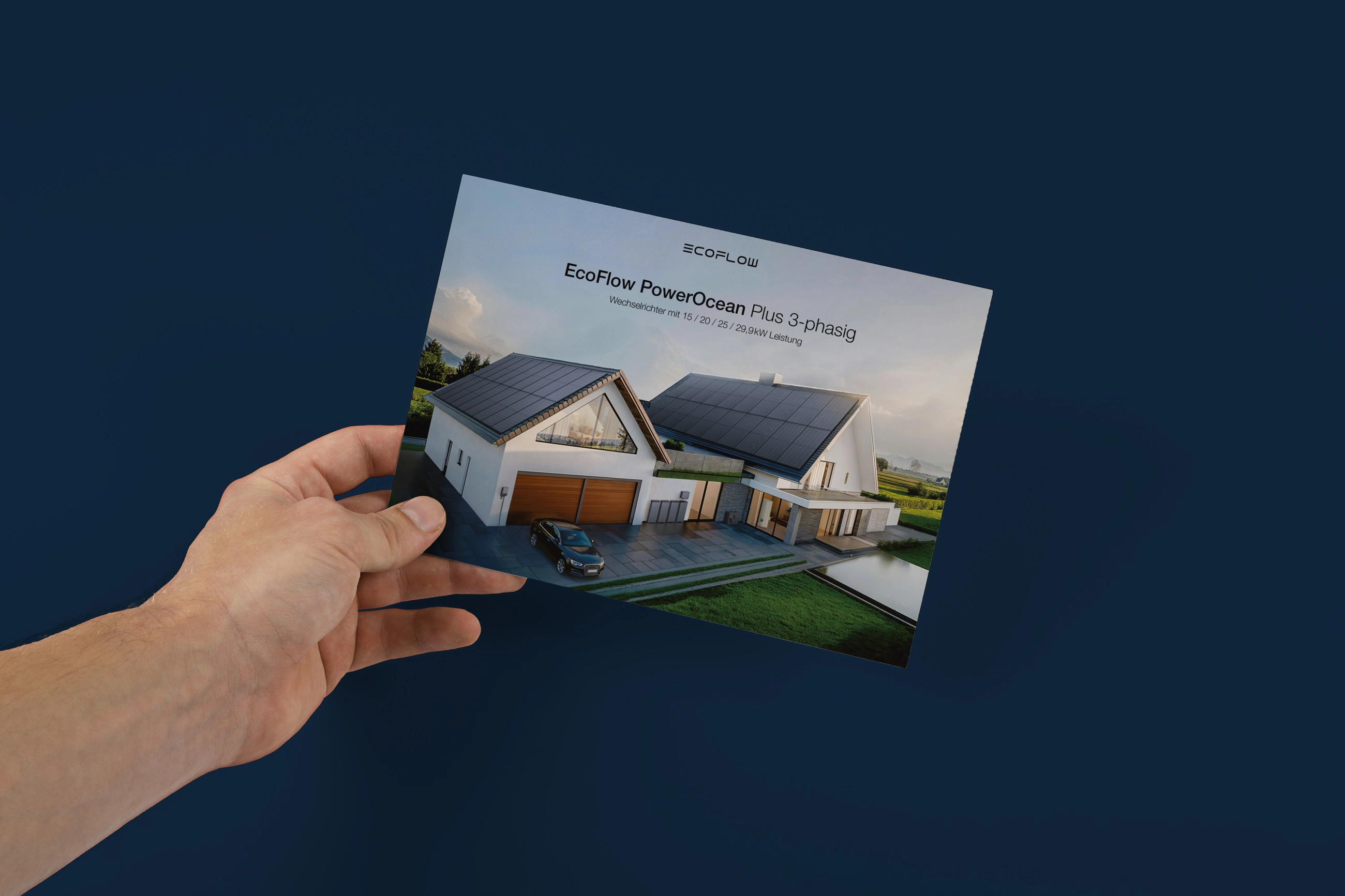 Vorderseite der Beilage zum EcoFlow PowerOcean Plus