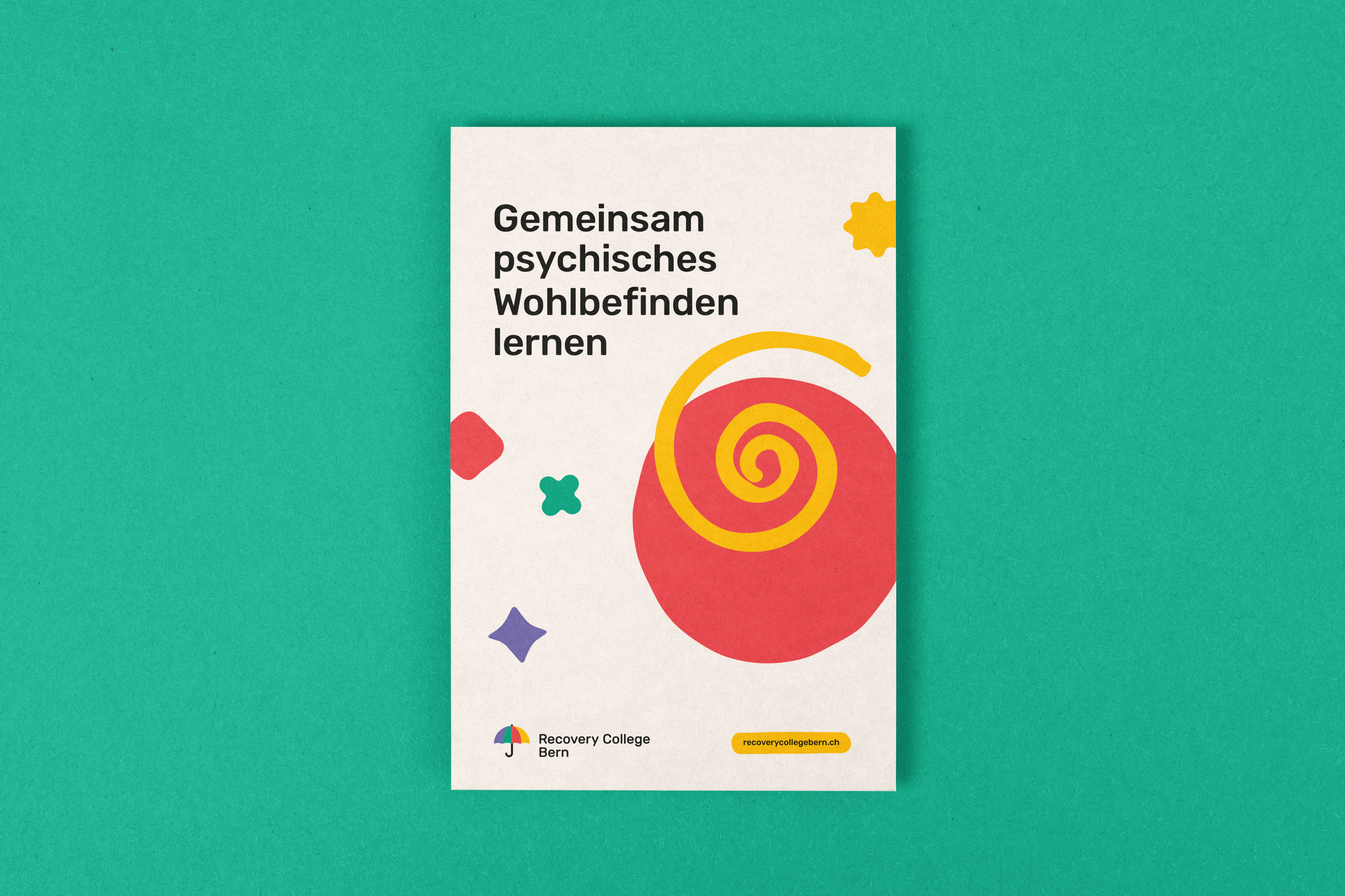 Flyer des Recovery College Bern