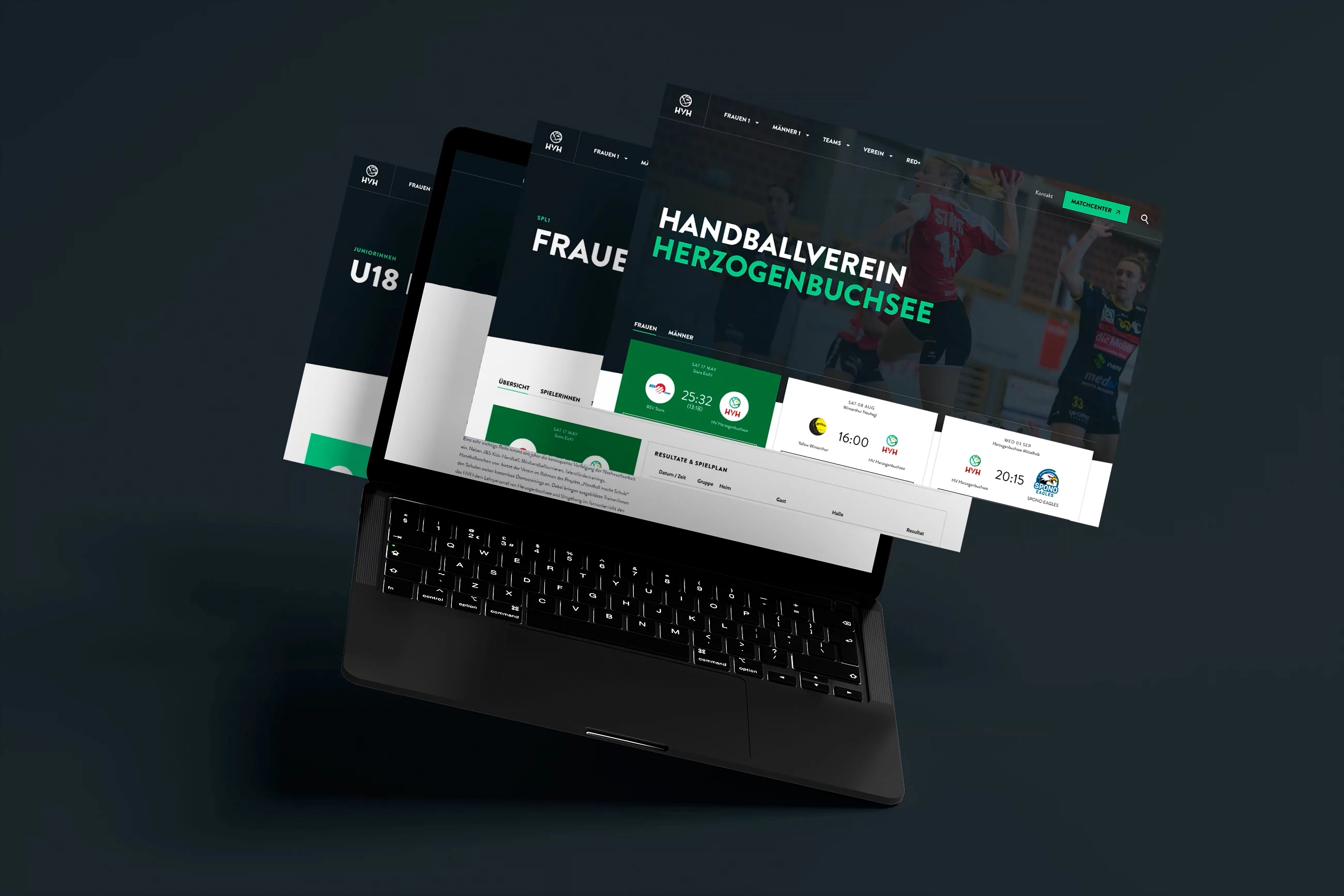 Website des Handballvereins Herzogenbuchsee