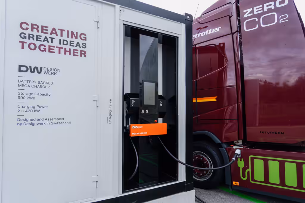 Der Mega Charger der Designwerk Technologies AG wird in einem Demonstrationsprojekt entwickelt